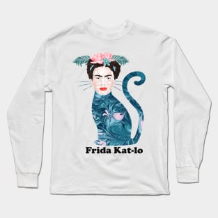 Frida Kat-lo! Long Sleeve T-Shirt